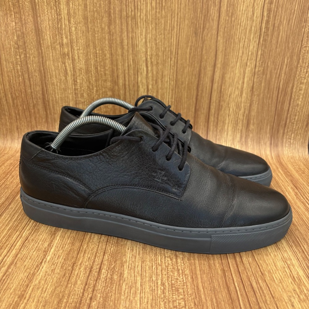 Allen Edmonds Howard Derby Sneaker Mens 11 D Black Leather Handcrafted Portugal